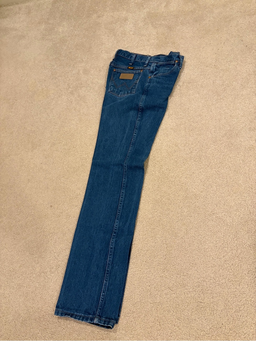 Wrangler Men's Cowboy Cut in Dark Blue Denim